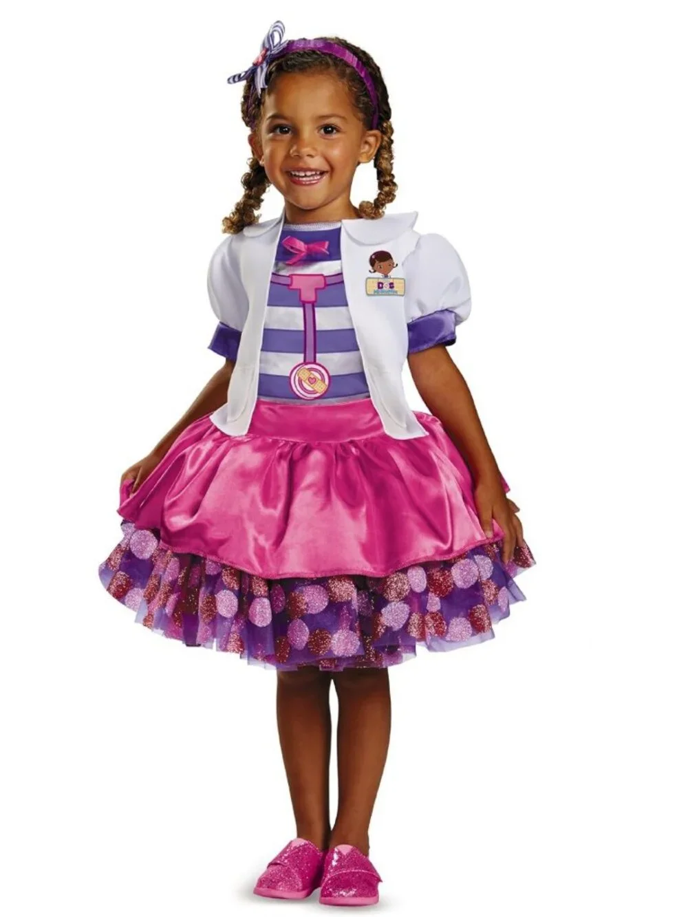 Deluxe Toddler Girls' Doc McStuffins Tutu Costume - Cute Dress-Up Outfit
